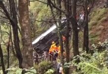 रामगढ़-मुक्तेश्वर मार्ग पर मिनी बस खाई में गिरी, एक की मौत… 21 यात्रियों को सुरक्षित निकाला, वाहन में फंसे एक व्यक्ति को बचाने के लिए रेस्क्यू जारी; चालक गिरफ्तार… रिपोर्ट- (सुनील भारती ) “स्टार खबर ” नैनीताल..