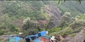 बलियानाला के कृष्णापुर-तप्पड़ में भूधंसाव, टीन शेड क्षतिग्रस्त.. भूस्खलन की आशंका के चलते मजदूरों ने समय रहते खाली किए आवास, टली बड़ी अनहोनी… रिपोर्ट- (सुनील भारती ) “स्टार खबर ” नैनीताल..